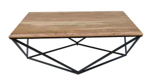VI Quad Solid Timber Metal Legs Coffee Table thumbnail 3