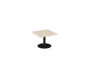 OL Metal Disc Base Square Coffee Table thumbnail 2