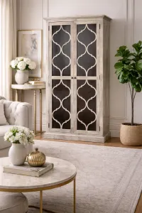 MF Majestic Recycled Timber Bookcase Display Cabinet thumbnail 7