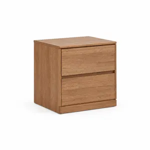 MD Pathway Solid Timber 2 Drawer Bedside Table thumbnail 2