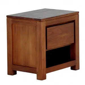 CT Amsterdam Solid Mahogany Timber 1 Drawer Bedside Table thumbnail 2