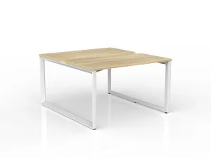 OL Anvil 2-User Double Sided Workspace – Oak Top with White Frame thumbnail 7