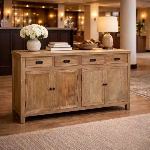 MF Recycled Elm Timber 4 Drawer 4 Door Buffet thumbnail 4