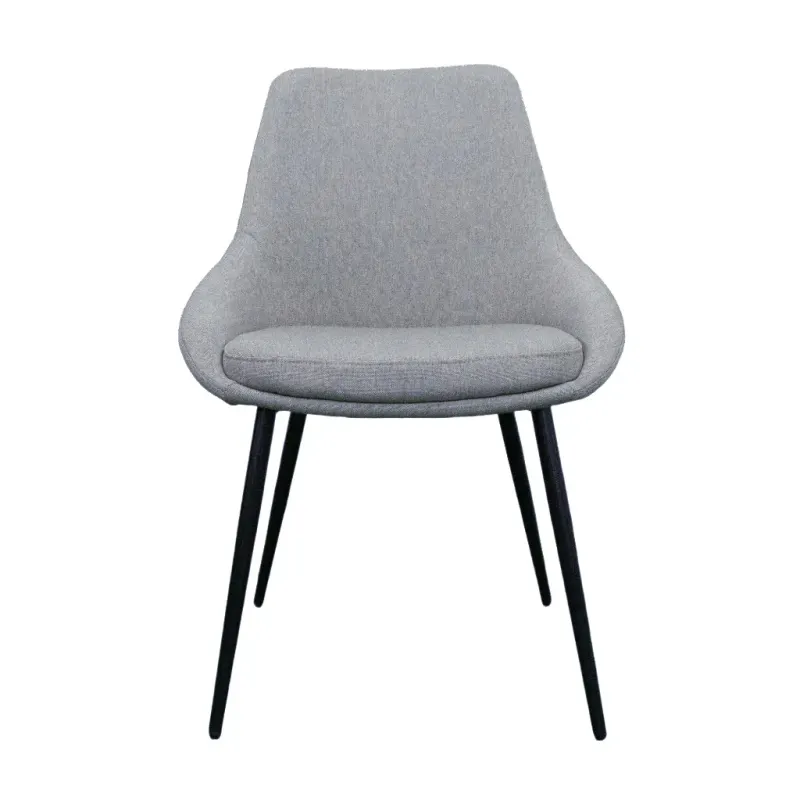 VI Picardy Fabric Upholstered Metal Leg Dining Chair