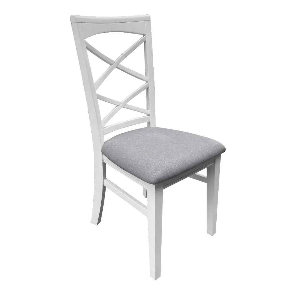 VI Hamilton Solid Timber Dining Chair with Fabric Seat