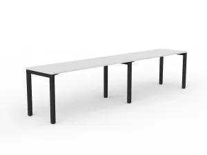 OL Axis 2-User Single Sided Desk – White Top Black Frame thumbnail 14