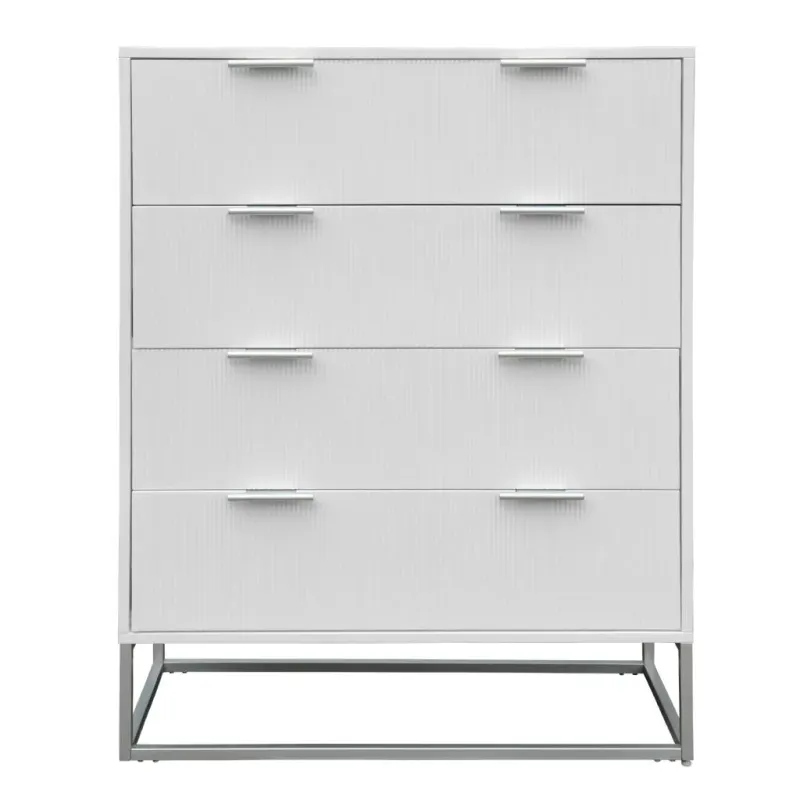 VI Arlington Solid Timber 4 Drawer Tallboy