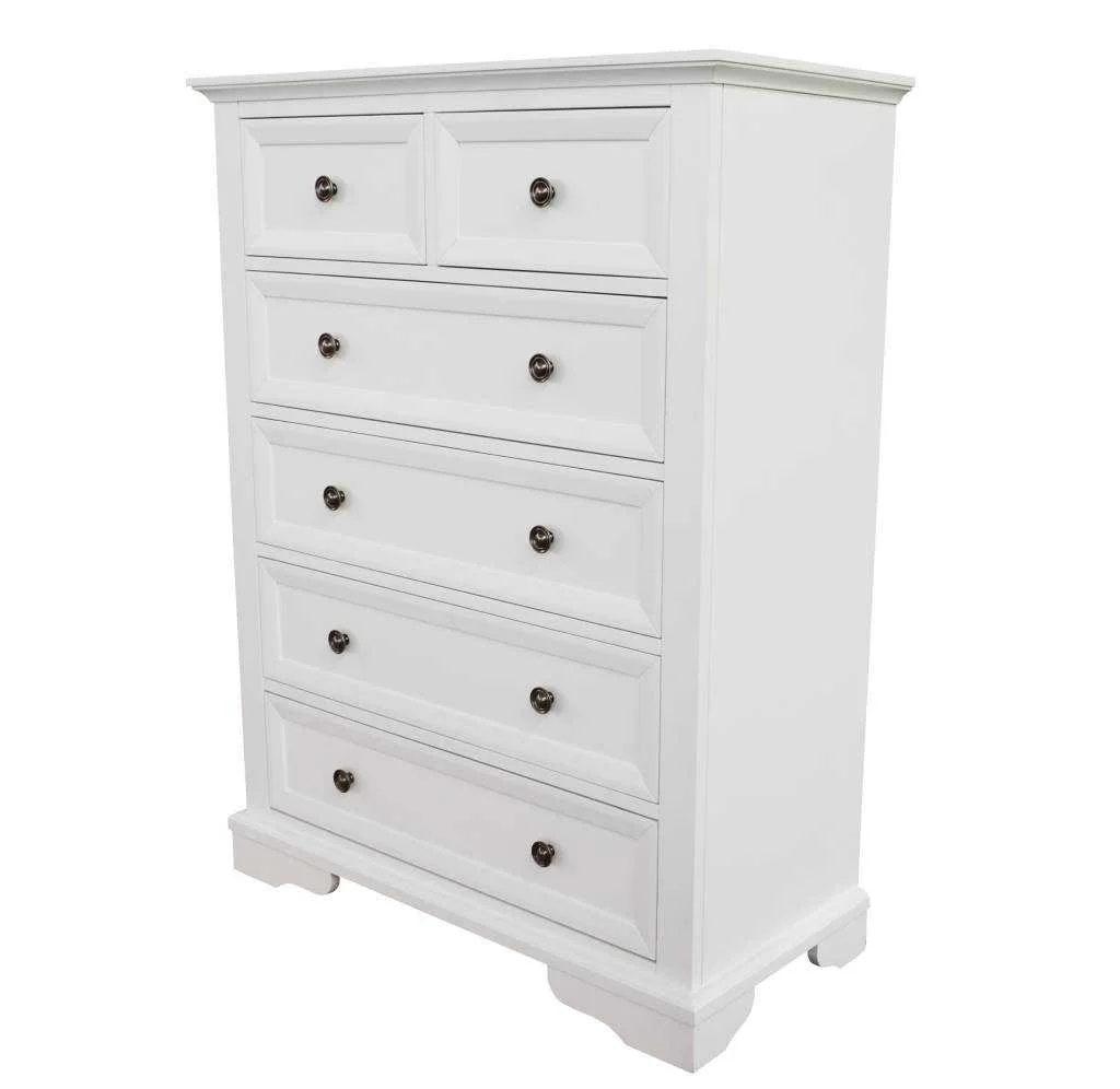 VI Sala Solid Timber Tallboy with 6 Drawers