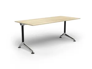 OL Modulus Single Sided Workspace Desk – Oak Top with Black Frame thumbnail 2