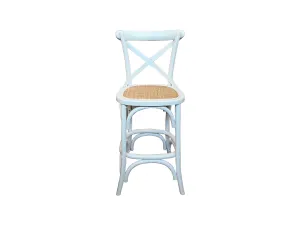 MF Crossback Solid Timber Rattan Barstool 65cm Seat Height thumbnail 11