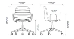 OL Sofia PU Leather Upholstered Boardroom Chair with Tilt and Arms thumbnail 8
