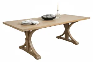 MF Brussels Recycled Elm Timber Dining Table thumbnail 4
