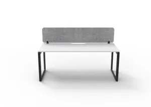 RL Infinity Loop Leg Single Sided Workstation with Grey Eco Panel Screen thumbnail 16