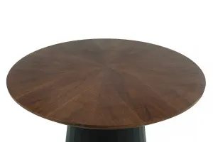 VI Hugo Metal Base Round Dining Table with 4 Fabric Chair Set thumbnail 8