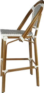 FL Eiffel Aluminium Frame PE Wicker Hospitality Outdoor Bar Chair thumbnail 3