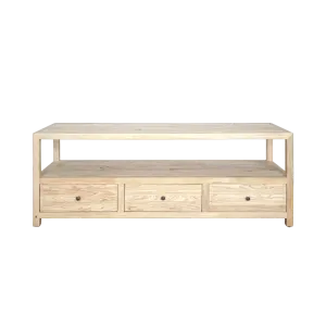 CR Sonoma Solid Timber 3 Drawer 1 Shelf Entertainment Unit thumbnail 8