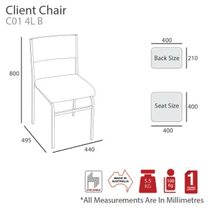MA Client Fabric or Vinyl Upholstered Stackable Hospitality Chair thumbnail 2