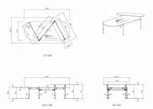 RL Nido Metal Leg Oval Coffee Table thumbnail 4