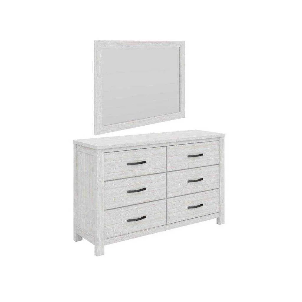 VI Florida Mountain Ash Timber Bed, Dresser, Mirror & Bedsides Kit