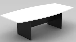 GP OMsystem Commercial Boardroom Table with Boat Shape Top H Base thumbnail 4