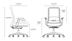 OL Flow Mesh Back Task Chair with Arm thumbnail 5