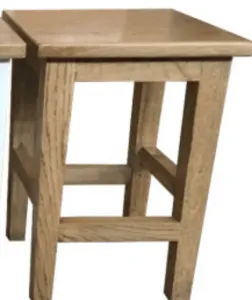 MF Oak Timber Bar and Kitchen Stool thumbnail 5