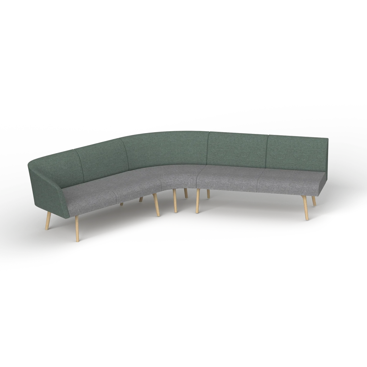 OL Willow Fabric Upholstered Reception Area Corner Sofa