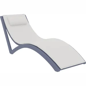 FL Slim Hospitality Stackable Sunlounger with Cushion & Pillow thumbnail 19