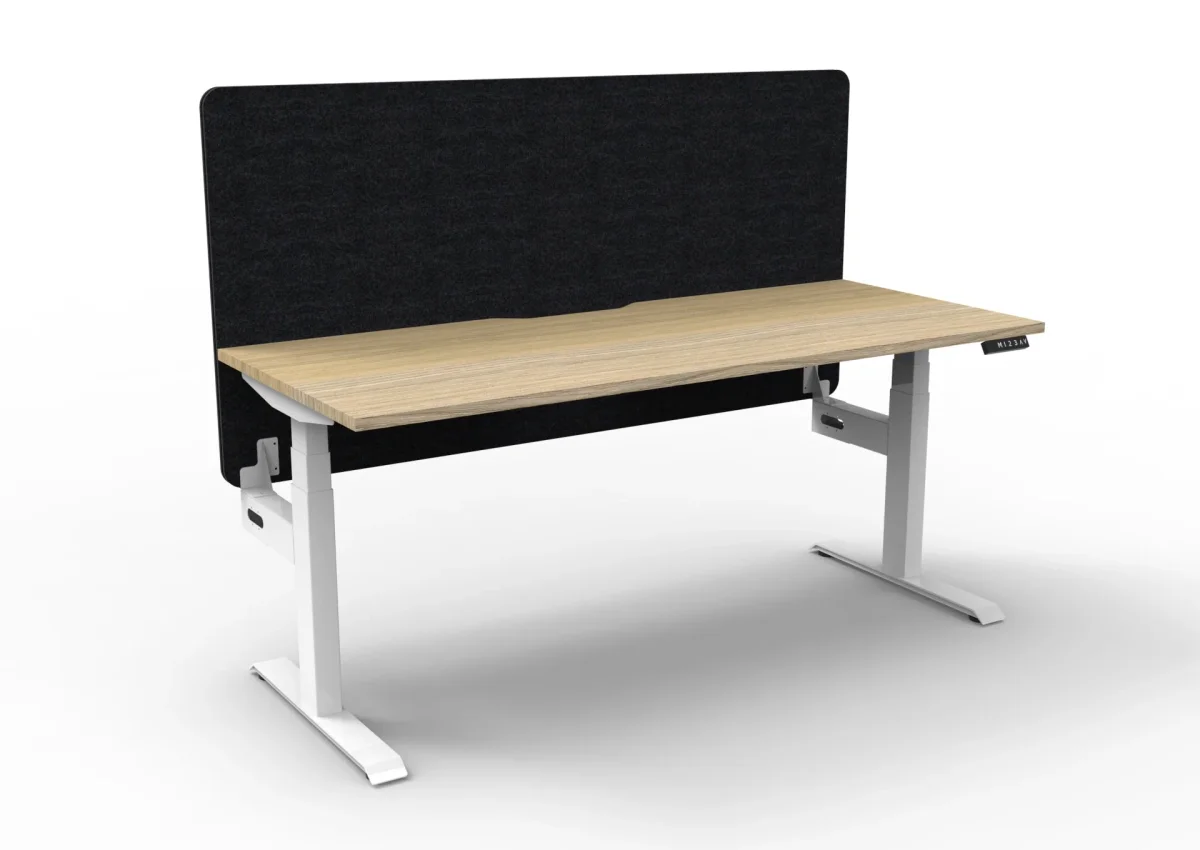 RL Boost Plus Motorized Height Adjustable Workstation with Black Eco Panel Screen thumbnail 7