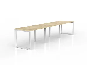 OL Anvil 3-User Workspace – Oak Top with White Frame thumbnail 4