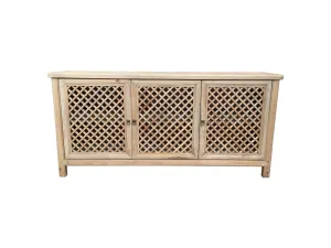 MF Raffles Recycled Elm Timber 3 Door Buffet thumbnail 2