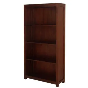 CT Amsterdam Solid Mahogany Timber Wide Bookcase thumbnail 1