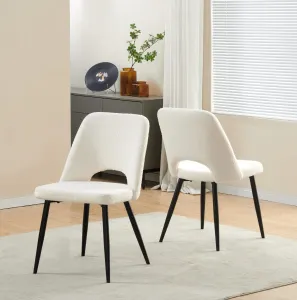 BT Zara Fabric Upholstered Metal Leg Dining Chair thumbnail 2