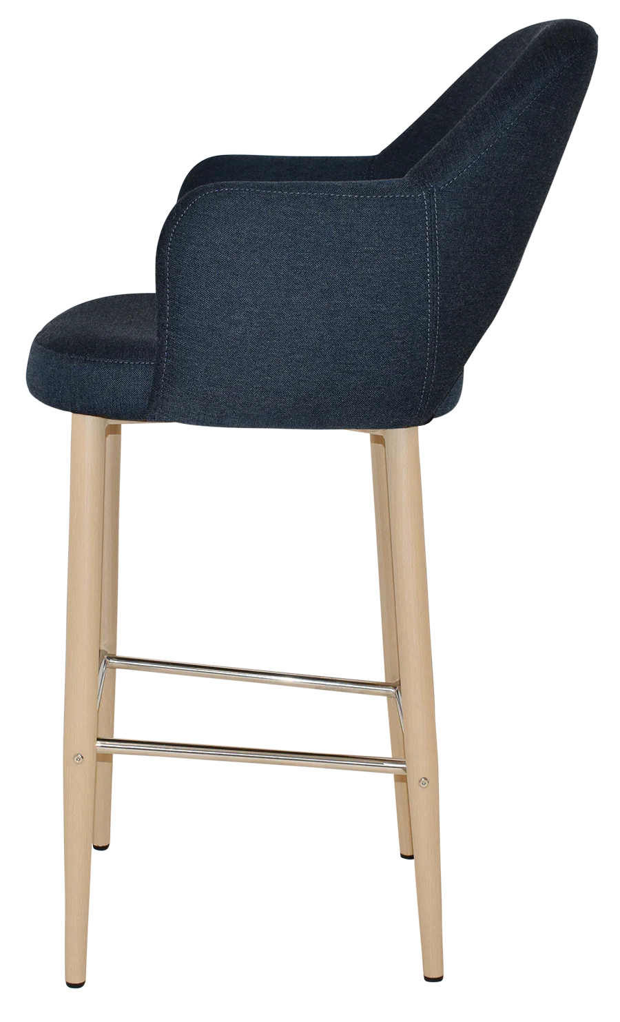 EZ STOOL ALBURY ARM 750 METAL BIRCH