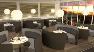 OL Motion Arc 4 Seater Reception Area Lounge with 1.4M High Privacy Wall thumbnail 3