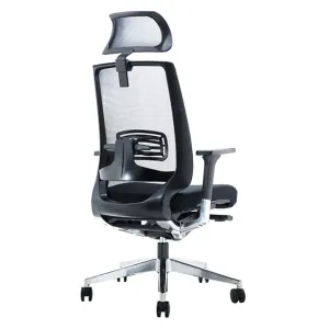 ST Evita High Back Aluminium Base Executive Chair with Headrest thumbnail 4