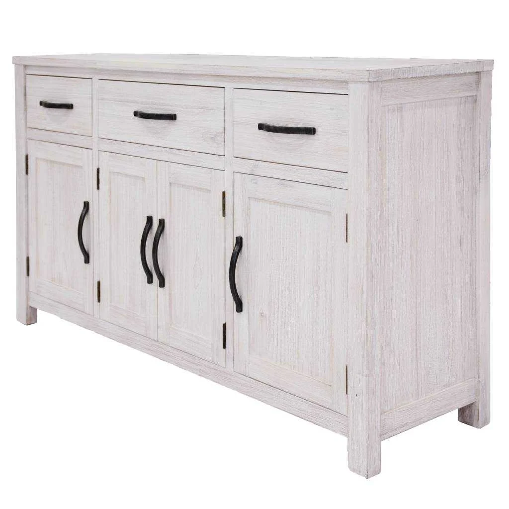VI Florida Solid Timber 4 Door 3 Drawer Buffet
