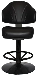 EZ GAMING STOOL LUXOR DISC BLACK thumbnail 1
