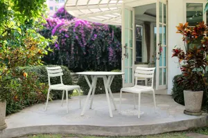 FL Max 90 Hospitality Outdoor Round Dining Table thumbnail 4