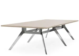DD Delta Duo Double Span Metal Base Broadroom Table thumbnail 2
