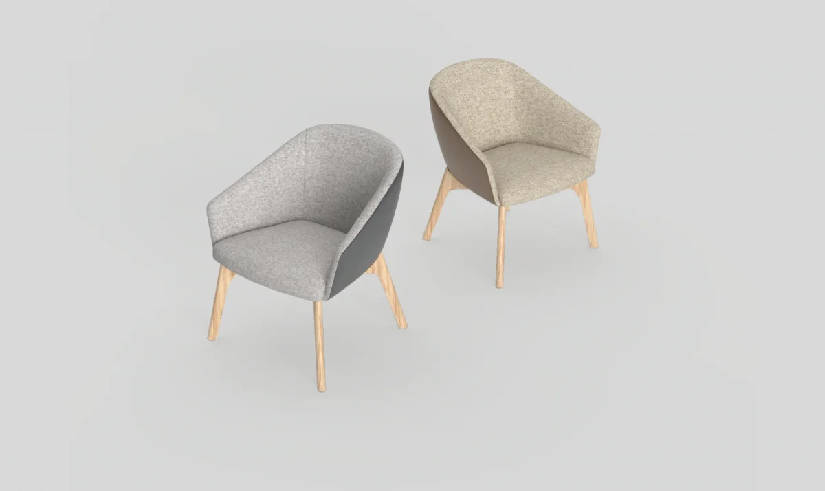 OL Mesa Fabric Upholstered Breakout Armchair