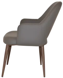 EZ Albury Walnut Colour Metal Leg Upholstered Hospitality XL Armchair thumbnail 13