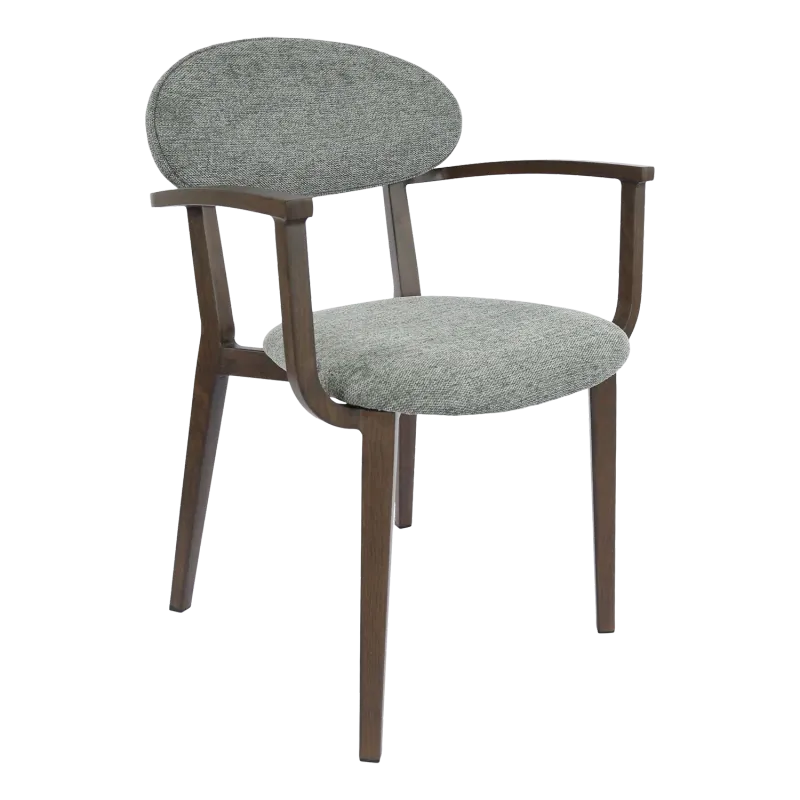 FL Atlanta Fabric Upholstered Hospitality Stackable Dining Armchair