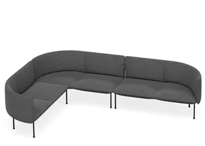 DD Bowral Fabric Upholstered 6 Seater L Shaped Breakout Seating thumbnail 4