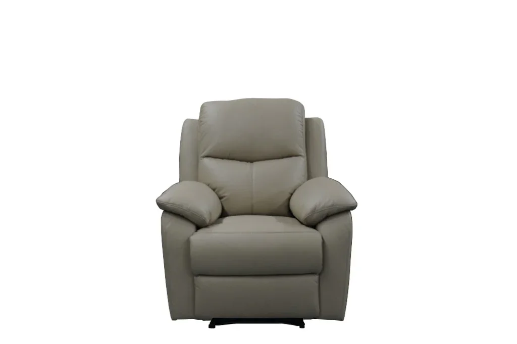 VI Sussex Leather Upholstered Single Seater Recliner Lounge