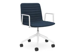 DD Nikola Meeting Chair with White Arm Rest thumbnail 3