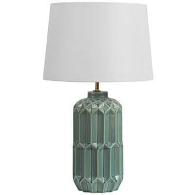 SH Turlip Ceramic Base Table Lamp in Sea Green
