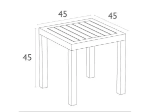 FL 3 Piece Outdoor Poolside Setting with Artemis Armchair thumbnail 7