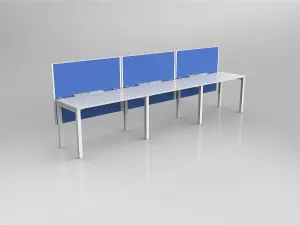 OL Axis 3 User Single Sided Workstation with Hung Screen - Breathe Fabric thumbnail 5