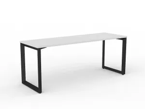 OL Anvil Straight Desk – White Top with Black Frame thumbnail 8